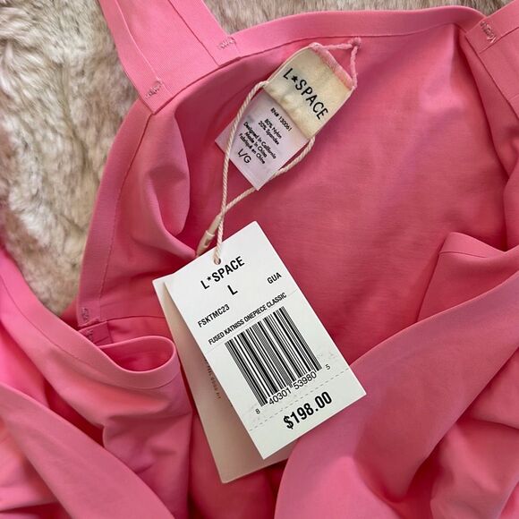 L*Space Seamless Katniss One Piece Swimsuit in Guava Size L - Picture 8 of 10